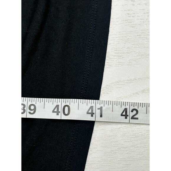 Banana Republic Black Shirt Dress Midi Crew Neck Sleeveless Elastic Waist M - Picture 7 of 8